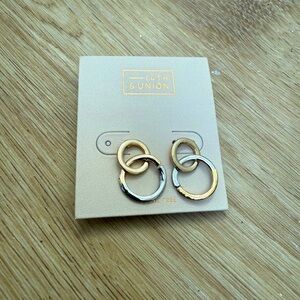 14th & Union Gold and Silver Double Hoop Earrings